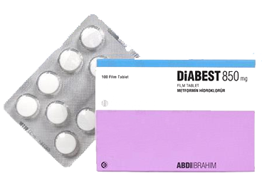 DIABEST 850 MG FILM TABLET (100 FILM TABLET)